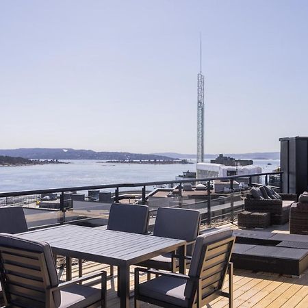 Tjuvholmen / Aker Brygge - Most Expensive Area In Oslo! Apartment Bagian luar foto
