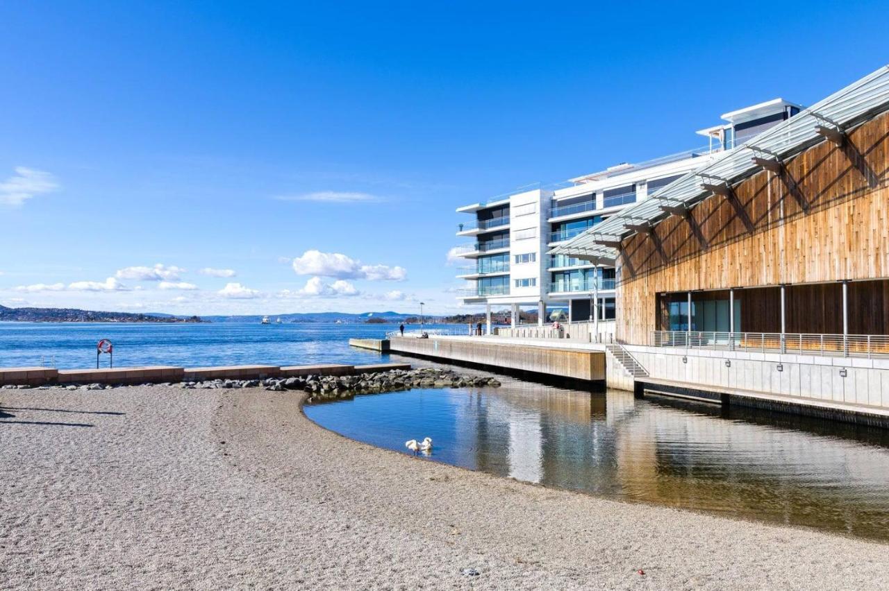 Tjuvholmen / Aker Brygge - Most Expensive Area In Oslo! Apartment Bagian luar foto